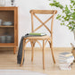Wood Wicker Traditional Dining Chair Dining Room Armless Cross Back Chair Clearhalo ' kitchen&dining_furn' 'Dining Chairs' 'Dining Tables & Seating' 'dining_chair' 'furn' 'furn_dining_chair' 'Furniture' 'furniture_dining_chair' 'Kitchen & Dining Furniture' 'kitchen' 4331763