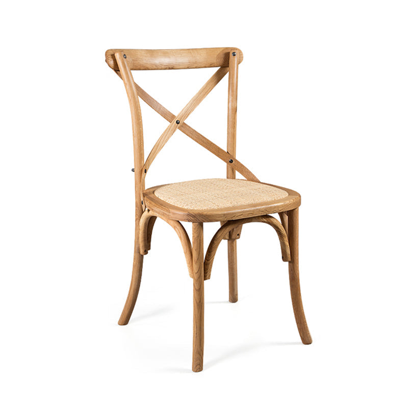 Wood Wicker Traditional Dining Chair Dining Room Armless Cross Back Chair Natural 1 Piece Clearhalo ' kitchen&dining_furn' 'Dining Chairs' 'Dining Tables & Seating' 'dining_chair' 'furn' 'furn_dining_chair' 'Furniture' 'furniture_dining_chair' 'Kitchen & Dining Furniture' 'kitchen' 4331769