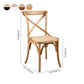 Wood Wicker Traditional Dining Chair Dining Room Armless Cross Back Chair Clearhalo ' kitchen&dining_furn' 'Dining Chairs' 'Dining Tables & Seating' 'dining_chair' 'furn' 'furn_dining_chair' 'Furniture' 'furniture_dining_chair' 'Kitchen & Dining Furniture' 'kitchen' 4331777