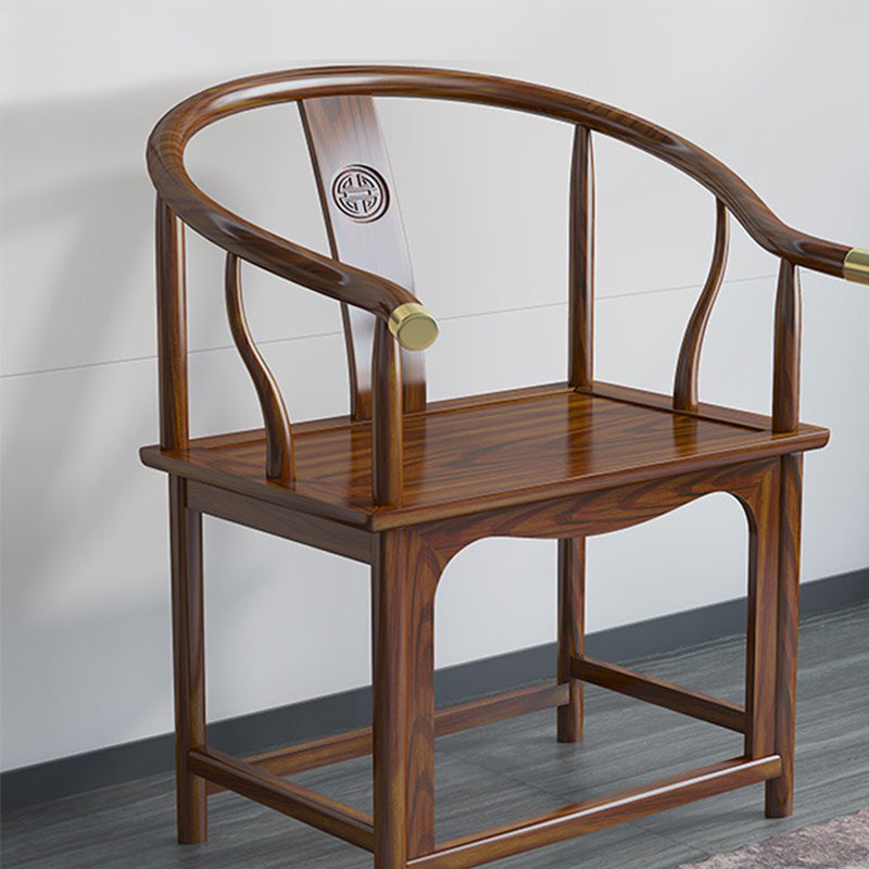 Modern Wood Dining Room Chair Windsor Back Arm Chair for Restaurant Use Clearhalo ' kitchen&dining_furn' 'Dining Chairs' 'Dining Tables & Seating' 'dining_chair' 'furn' 'furn_dining_chair' 'Furniture' 'furniture_dining_chair' 'Kitchen & Dining Furniture' 'kitchen' 4331778