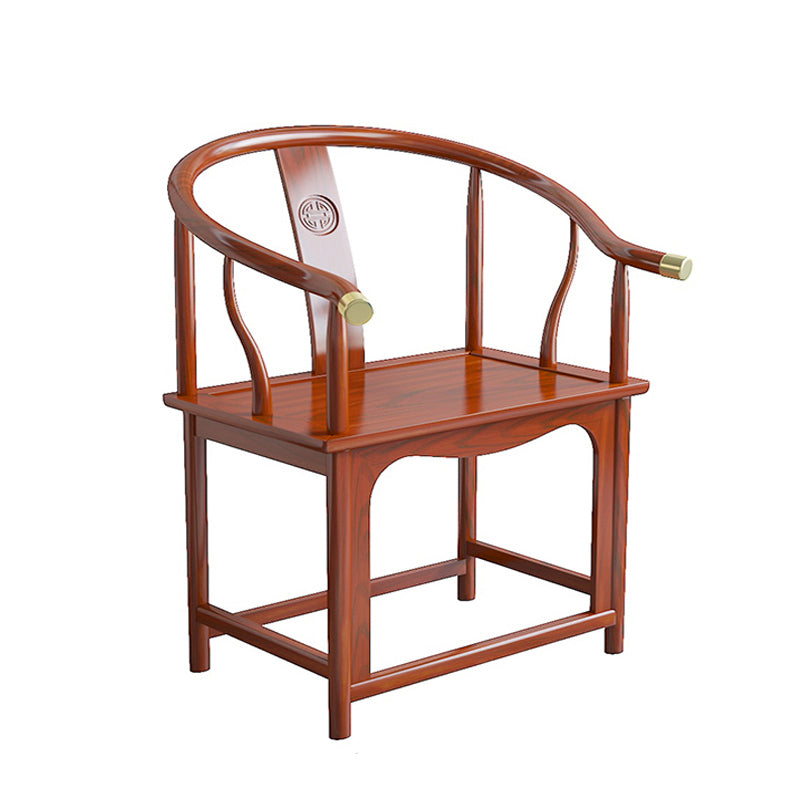 Modern Wood Dining Room Chair Windsor Back Arm Chair for Restaurant Use Brown 1 Piece Clearhalo ' kitchen&dining_furn' 'Dining Chairs' 'Dining Tables & Seating' 'dining_chair' 'furn' 'furn_dining_chair' 'Furniture' 'furniture_dining_chair' 'Kitchen & Dining Furniture' 'kitchen' 4331782