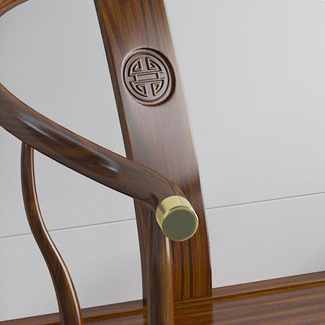 Modern Wood Dining Room Chair Windsor Back Arm Chair for Restaurant Use Clearhalo ' kitchen&dining_furn' 'Dining Chairs' 'Dining Tables & Seating' 'dining_chair' 'furn' 'furn_dining_chair' 'Furniture' 'furniture_dining_chair' 'Kitchen & Dining Furniture' 'kitchen' 4331783