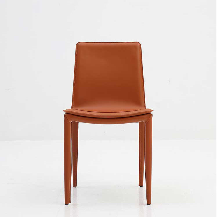 Modern Leather Dining Chairs Armless Dining Chair for Restaurant Use Clearhalo ' kitchen&dining_furn' 'Dining Chairs' 'Dining Tables & Seating' 'dining_chair' 'furn' 'furn_dining_chair' 'Furniture' 'furniture_dining_chair' 'Kitchen & Dining Furniture' 'kitchen' 4331795