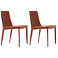 Modern Leather Dining Chairs Armless Dining Chair for Restaurant Use Khaki 2 Piece Set Clearhalo ' kitchen&dining_furn' 'Dining Chairs' 'Dining Tables & Seating' 'dining_chair' 'furn' 'furn_dining_chair' 'Furniture' 'furniture_dining_chair' 'Kitchen & Dining Furniture' 'kitchen' 4331797
