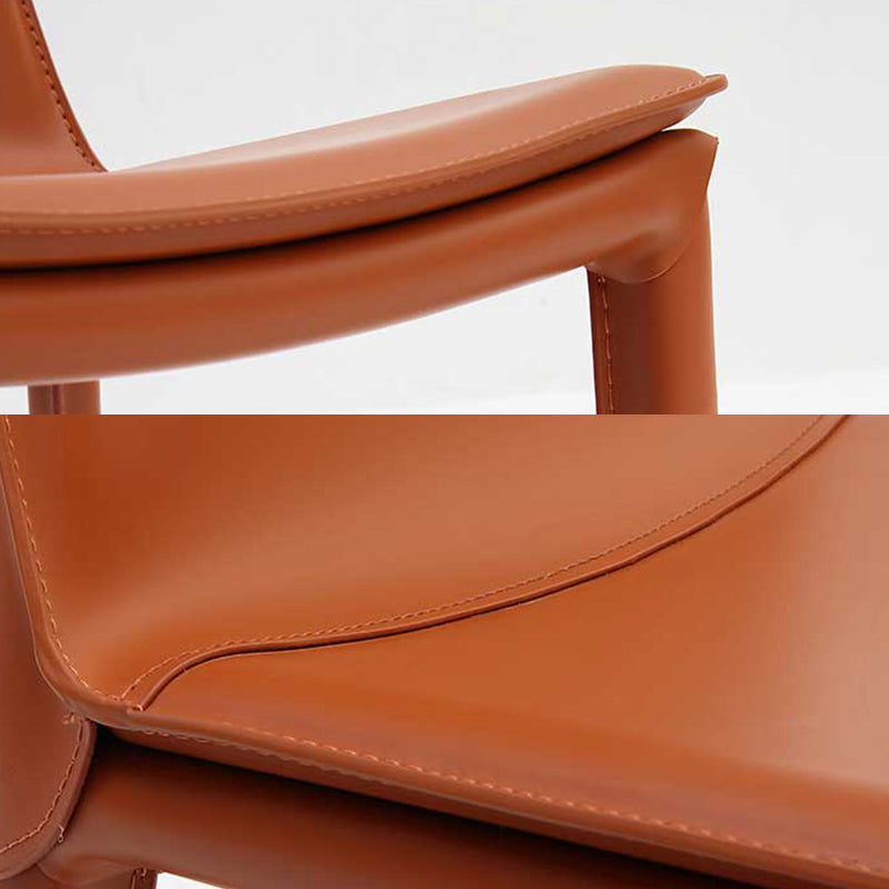 Modern Leather Dining Chairs Armless Dining Chair for Restaurant Use Clearhalo ' kitchen&dining_furn' 'Dining Chairs' 'Dining Tables & Seating' 'dining_chair' 'furn' 'furn_dining_chair' 'Furniture' 'furniture_dining_chair' 'Kitchen & Dining Furniture' 'kitchen' 4331800