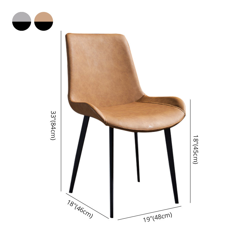 Contemporary Style Dining Chairs Metal Dining Armless Side Chair for Kitchen Clearhalo ' kitchen&dining_furn' 'Dining Chairs' 'Dining Tables & Seating' 'dining_chair' 'furn' 'furn_dining_chair' 'Furniture' 'furniture_dining_chair' 'Kitchen & Dining Furniture' 'kitchen' 4331850