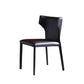 Contemporary Style Dining Chair Armless Metal Wingback Chair for Kitchen Black 1 Piece Clearhalo ' kitchen&dining_furn' 'Dining Chairs' 'Dining Tables & Seating' 'dining_chair' 'furn' 'furn_dining_chair' 'Furniture' 'furniture_dining_chair' 'Kitchen & Dining Furniture' 'kitchen' 4331852