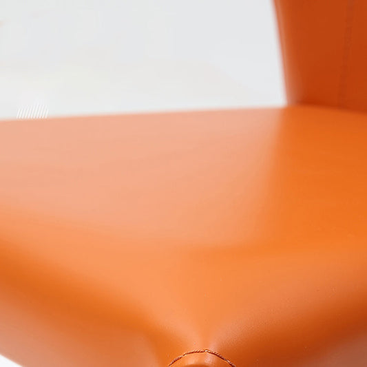 Contemporary Style Dining Chair Armless Metal Wingback Chair for Kitchen Clearhalo ' kitchen&dining_furn' 'Dining Chairs' 'Dining Tables & Seating' 'dining_chair' 'furn' 'furn_dining_chair' 'Furniture' 'furniture_dining_chair' 'Kitchen & Dining Furniture' 'kitchen' 4331861