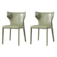 Contemporary Style Dining Chair Armless Metal Wingback Chair for Kitchen Turquoise 2 Piece Set Clearhalo ' kitchen&dining_furn' 'Dining Chairs' 'Dining Tables & Seating' 'dining_chair' 'furn' 'furn_dining_chair' 'Furniture' 'furniture_dining_chair' 'Kitchen & Dining Furniture' 'kitchen' 4331868