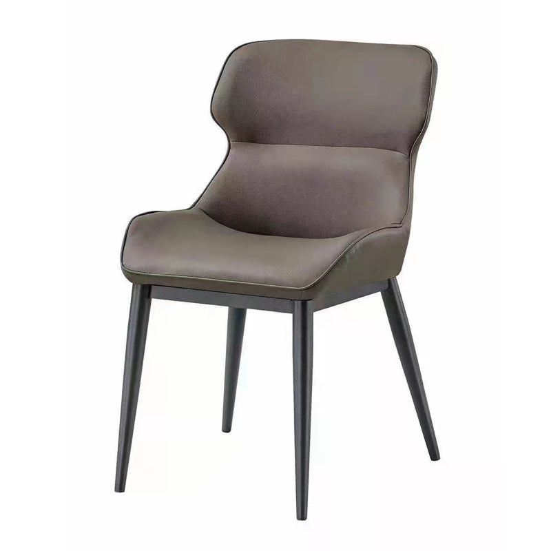 Indoor Industrial Arm Chair Wingback Metal Upholstered Dining Room Chair Clearhalo ' kitchen&dining_furn' 'Dining Chairs' 'Dining Tables & Seating' 'dining_chair' 'Furniture' 'furniture_dining_chair' 'Kitchen & Dining Furniture' 'kitchen' 4331887