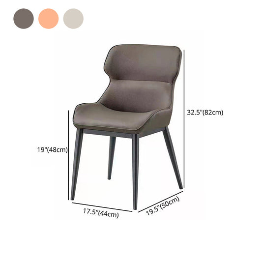 Indoor Industrial Arm Chair Wingback Metal Upholstered Dining Room Chair Clearhalo ' kitchen&dining_furn' 'Dining Chairs' 'Dining Tables & Seating' 'dining_chair' 'Furniture' 'furniture_dining_chair' 'Kitchen & Dining Furniture' 'kitchen' 4331890