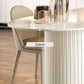 Glam Free Form Sintered Stone Dining Table White Standard Dining Table for Kitchen Clearhalo ' dining_table' 'Dining Tables & Seating' 'Dining Tables' 'furn' 'furn_dining_table' 'Furniture' 'furniture_dining_table' 'Kitchen & Dining Furniture' 'kitchen&dining_furn' 'kitchen' 'kitchen_dining_table' 4331899