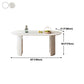 Contemporary White Standard Dining Table Kitchen Dining Table with Double Pedestal Bases Clearhalo ' dining_table' 'Dining Tables & Seating' 'Dining Tables' 'furn' 'furn_dining_table' 'Furniture' 'furniture_dining_table' 'Kitchen & Dining Furniture' 'kitchen&dining_furn' 'kitchen' 'kitchen_dining_table' 4331919