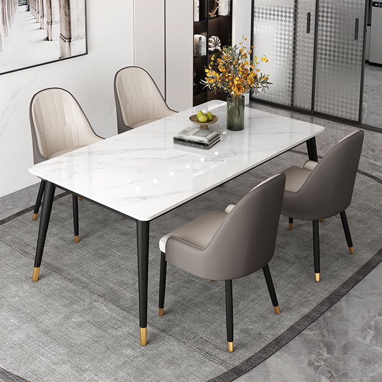 Simplicity Style 4 Legs Dining Site Table Stone Dining Room Furniture for Home Use Clearhalo ' dining_table' 'Dining Tables & Seating' 'Dining Tables' 'furn' 'furn_dining_table' 'Furniture' 'furniture_dining_table' 'Kitchen & Dining Furniture' 'kitchen&dining_furn' 'kitchen' 'kitchen_dining_table' 4332030