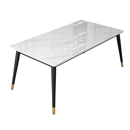 Simplicity Style 4 Legs Dining Site Table Stone Dining Room Furniture for Home Use Without Chairs Clearhalo ' dining_table' 'Dining Tables & Seating' 'Dining Tables' 'furn' 'furn_dining_table' 'Furniture' 'furniture_dining_table' 'Kitchen & Dining Furniture' 'kitchen&dining_furn' 'kitchen' 'kitchen_dining_table' 4332033