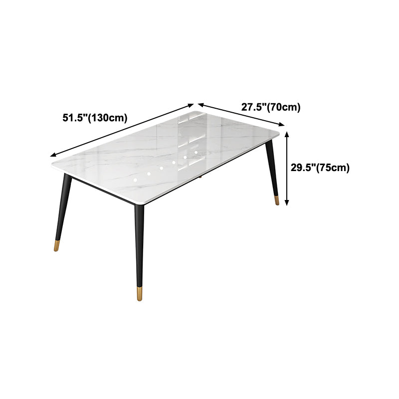 Simplicity Style 4 Legs Dining Site Table Stone Dining Room Furniture for Home Use Clearhalo ' dining_table' 'Dining Tables & Seating' 'Dining Tables' 'furn' 'furn_dining_table' 'Furniture' 'furniture_dining_table' 'Kitchen & Dining Furniture' 'kitchen&dining_furn' 'kitchen' 'kitchen_dining_table' 4332040