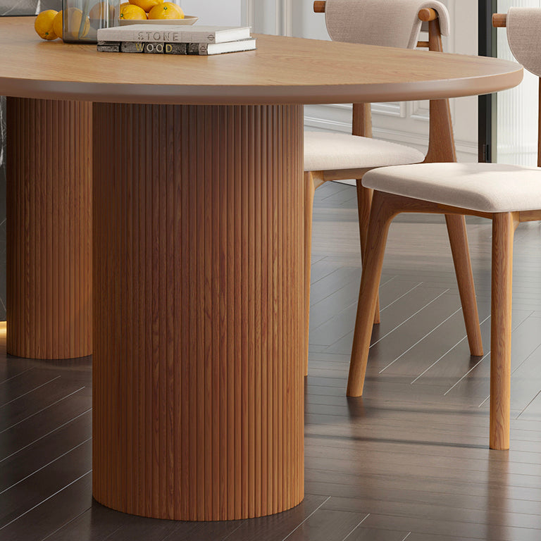 Modern Solid Wood Free from Dining Table Standard Dining Table with 3 Legs Clearhalo ' dining_table' 'Dining Tables & Seating' 'Dining Tables' 'furn' 'furn_dining_table' 'Furniture' 'furniture_dining_table' 'Kitchen & Dining Furniture' 'kitchen&dining_furn' 'kitchen' 'kitchen_dining_table' 4332082