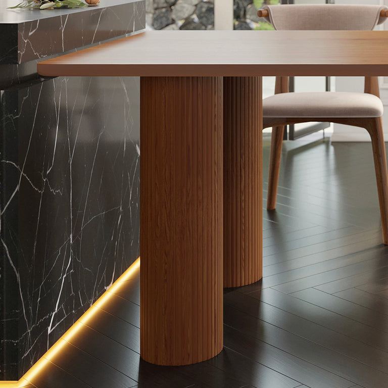 Modern Solid Wood Free from Dining Table Standard Dining Table with 3 Legs Clearhalo ' dining_table' 'Dining Tables & Seating' 'Dining Tables' 'furn' 'furn_dining_table' 'Furniture' 'furniture_dining_table' 'Kitchen & Dining Furniture' 'kitchen&dining_furn' 'kitchen' 'kitchen_dining_table' 4332083