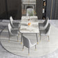 Modern Rectangular Dining Table Stone Top Dining Table with 4 Legs Clearhalo ' dining_table' 'Dining Tables & Seating' 'Dining Tables' 'furn' 'furn_dining_table' 'Furniture' 'furniture_dining_table' 'Kitchen & Dining Furniture' 'kitchen&dining_furn' 'kitchen' 'kitchen_dining_table' 4332147