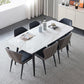 Modern Rectangular Dining Table Stone Top Dining Table with 4 Legs Clearhalo ' dining_table' 'Dining Tables & Seating' 'Dining Tables' 'furn' 'furn_dining_table' 'Furniture' 'furniture_dining_table' 'Kitchen & Dining Furniture' 'kitchen&dining_furn' 'kitchen' 'kitchen_dining_table' 4332155