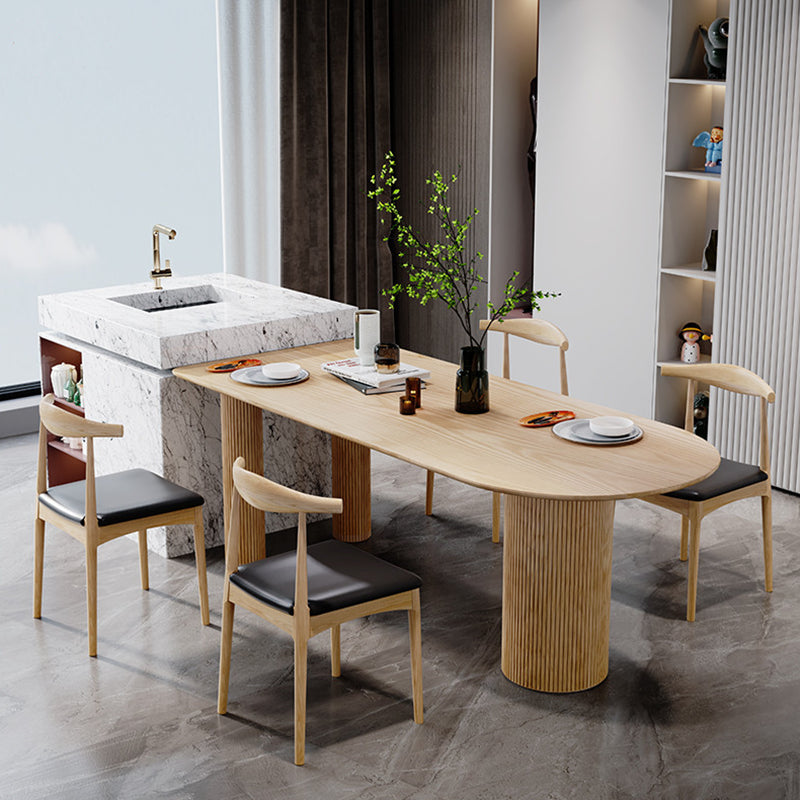 Solid Wood Free Form Dining Table Modern Pine Wood Top Table with 3 Legs Clearhalo ' dining_table' 'Dining Tables & Seating' 'Dining Tables' 'furn' 'furn_dining_table' 'Furniture' 'furniture_dining_table' 'Kitchen & Dining Furniture' 'kitchen&dining_furn' 'kitchen' 'kitchen_dining_table' 4332162