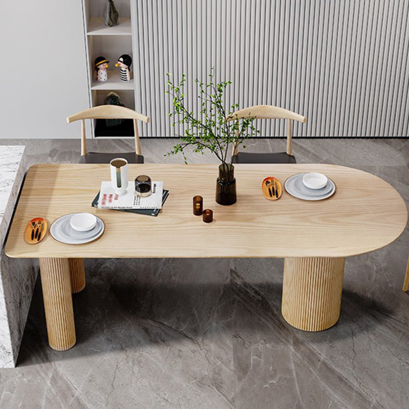 Solid Wood Free Form Dining Table Modern Pine Wood Top Table with 3 Legs Clearhalo ' dining_table' 'Dining Tables & Seating' 'Dining Tables' 'furn' 'furn_dining_table' 'Furniture' 'furniture_dining_table' 'Kitchen & Dining Furniture' 'kitchen&dining_furn' 'kitchen' 'kitchen_dining_table' 4332164
