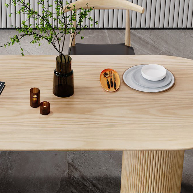 Solid Wood Free Form Dining Table Modern Pine Wood Top Table with 3 Legs Clearhalo ' dining_table' 'Dining Tables & Seating' 'Dining Tables' 'furn' 'furn_dining_table' 'Furniture' 'furniture_dining_table' 'Kitchen & Dining Furniture' 'kitchen&dining_furn' 'kitchen' 'kitchen_dining_table' 4332167