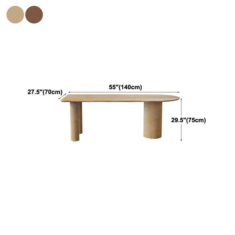 Solid Wood Free Form Dining Table Modern Pine Wood Top Table with 3 Legs Clearhalo ' dining_table' 'Dining Tables & Seating' 'Dining Tables' 'furn' 'furn_dining_table' 'Furniture' 'furniture_dining_table' 'Kitchen & Dining Furniture' 'kitchen&dining_furn' 'kitchen' 'kitchen_dining_table' 4332174