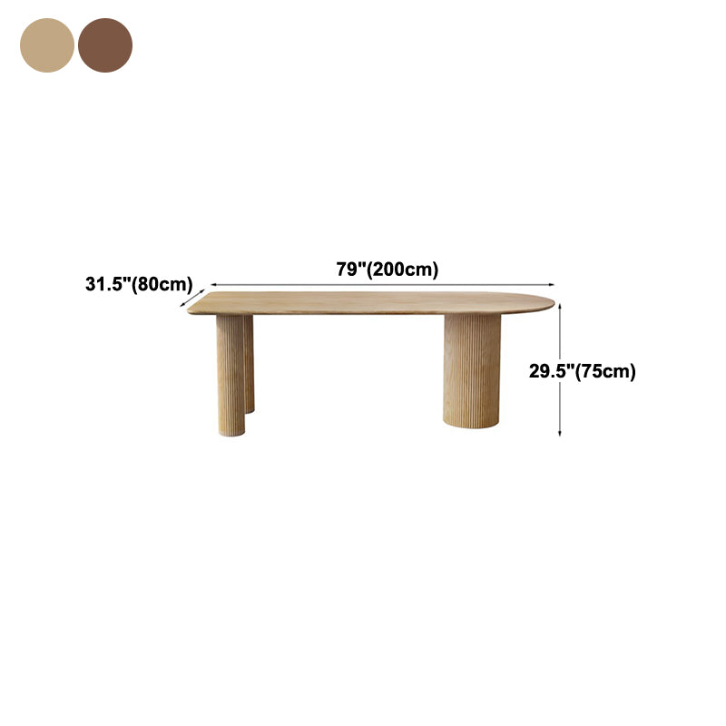 Solid Wood Free Form Dining Table Modern Pine Wood Top Table with 3 Legs Clearhalo ' dining_table' 'Dining Tables & Seating' 'Dining Tables' 'furn' 'furn_dining_table' 'Furniture' 'furniture_dining_table' 'Kitchen & Dining Furniture' 'kitchen&dining_furn' 'kitchen' 'kitchen_dining_table' 4332177