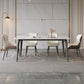 Rectangle Dining Site Table Contemporary Style Stone Furniture with 4 Legs Clearhalo ' dining_table' 'Dining Tables & Seating' 'Dining Tables' 'furn' 'furn_dining_table' 'Furniture' 'furniture_dining_table' 'Kitchen & Dining Furniture' 'kitchen&dining_furn' 'kitchen' 'kitchen_dining_table' 4332181