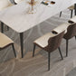Rectangle Dining Site Table Contemporary Style Stone Furniture with 4 Legs Clearhalo ' dining_table' 'Dining Tables & Seating' 'Dining Tables' 'furn' 'furn_dining_table' 'Furniture' 'furniture_dining_table' 'Kitchen & Dining Furniture' 'kitchen&dining_furn' 'kitchen' 'kitchen_dining_table' 4332183