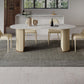 Minimalist White Standard Dining Table Oval Sintered Stone Dining Table for Kitchen Clearhalo ' dining_table' 'Dining Tables & Seating' 'Dining Tables' 'furn' 'furn_dining_table' 'Furniture' 'furniture_dining_table' 'Kitchen & Dining Furniture' 'kitchen&dining_furn' 'kitchen' 'kitchen_dining_table' 4332207