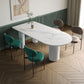Metal Contemporary Free Form Dining Table Sintered Stone Dining Table with 3 Legs Clearhalo ' dining_table' 'Dining Tables & Seating' 'Dining Tables' 'furn' 'furn_dining_table' 'Furniture' 'furniture_dining_table' 'Kitchen & Dining Furniture' 'kitchen&dining_furn' 'kitchen' 'kitchen_dining_table' 4332217