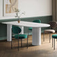 Metal Contemporary Free Form Dining Table Sintered Stone Dining Table with 3 Legs Clearhalo ' dining_table' 'Dining Tables & Seating' 'Dining Tables' 'furn' 'furn_dining_table' 'Furniture' 'furniture_dining_table' 'Kitchen & Dining Furniture' 'kitchen&dining_furn' 'kitchen' 'kitchen_dining_table' 4332218