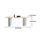 Metal Contemporary Free Form Dining Table Sintered Stone Dining Table with 3 Legs Clearhalo ' dining_table' 'Dining Tables & Seating' 'Dining Tables' 'furn' 'furn_dining_table' 'Furniture' 'furniture_dining_table' 'Kitchen & Dining Furniture' 'kitchen&dining_furn' 'kitchen' 'kitchen_dining_table' 4332227