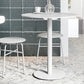 Round Pedestal Dinette Table Simplicity Style Dining Site Table for Home Use Metal White Clearhalo ' dining_table' 'Dining Tables & Seating' 'Dining Tables' 'furn' 'furn_dining_table' 'Furniture' 'furniture_dining_table' 'Kitchen & Dining Furniture' 'kitchen&dining_furn' 'kitchen' 'kitchen_dining_table' 4332233