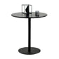 Round Pedestal Dinette Table Simplicity Style Dining Site Table for Home Use Manufactured Wood Black Clearhalo ' dining_table' 'Dining Tables & Seating' 'Dining Tables' 'furn' 'furn_dining_table' 'Furniture' 'furniture_dining_table' 'Kitchen & Dining Furniture' 'kitchen&dining_furn' 'kitchen' 'kitchen_dining_table' 4332235