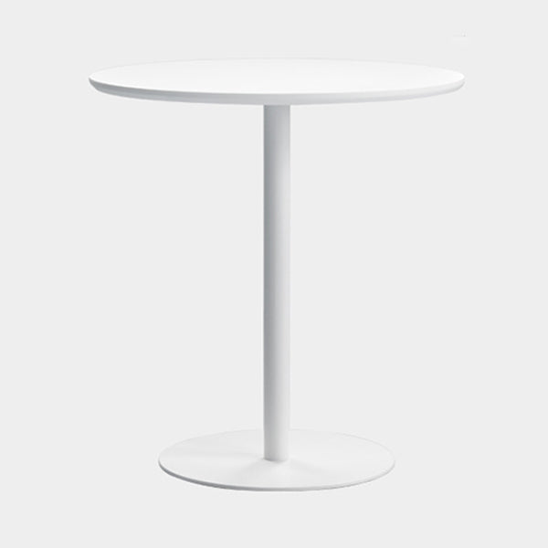 Round Pedestal Dinette Table Simplicity Style Dining Site Table for Home Use Manufactured Wood White Clearhalo ' dining_table' 'Dining Tables & Seating' 'Dining Tables' 'furn' 'furn_dining_table' 'Furniture' 'furniture_dining_table' 'Kitchen & Dining Furniture' 'kitchen&dining_furn' 'kitchen' 'kitchen_dining_table' 4332239