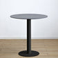 Round Pedestal Dinette Table Simplicity Style Dining Site Table for Home Use Stone Black Clearhalo ' dining_table' 'Dining Tables & Seating' 'Dining Tables' 'furn' 'furn_dining_table' 'Furniture' 'furniture_dining_table' 'Kitchen & Dining Furniture' 'kitchen&dining_furn' 'kitchen' 'kitchen_dining_table' 4332242