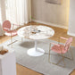 Round Tulip Base Dinette Table Simplicity Style Dining Site Table for Indoor Clearhalo ' dining_table' 'Dining Tables & Seating' 'Dining Tables' 'furn' 'furn_dining_table' 'Furniture' 'furniture_dining_table' 'Kitchen & Dining Furniture' 'kitchen&dining_furn' 'kitchen' 'kitchen_dining_table' 4332279