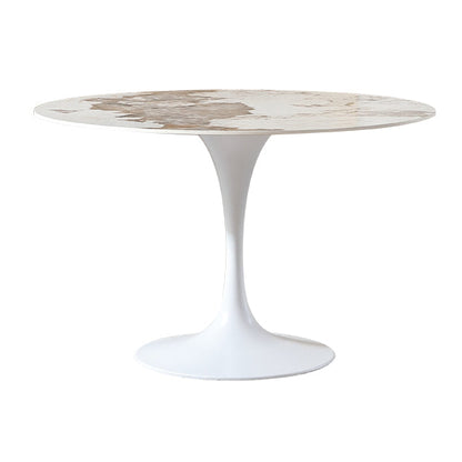 Round Tulip Base Dinette Table Simplicity Style Dining Site Table for Indoor Without Chairs Clearhalo ' dining_table' 'Dining Tables & Seating' 'Dining Tables' 'furn' 'furn_dining_table' 'Furniture' 'furniture_dining_table' 'Kitchen & Dining Furniture' 'kitchen&dining_furn' 'kitchen' 'kitchen_dining_table' 4332283