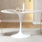 Round Tulip Base Dinette Table Simplicity Style Dining Site Table for Indoor Clearhalo ' dining_table' 'Dining Tables & Seating' 'Dining Tables' 'furn' 'furn_dining_table' 'Furniture' 'furniture_dining_table' 'Kitchen & Dining Furniture' 'kitchen&dining_furn' 'kitchen' 'kitchen_dining_table' 4332286