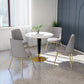 Round Marble Dinette Table Traditional Luxury Dinner Room Table for Indoor Clearhalo ' dining_table' 'Dining Tables & Seating' 'Dining Tables' 'furn' 'furn_dining_table' 'Furniture' 'furniture_dining_table' 'Kitchen & Dining Furniture' 'kitchen&dining_furn' 'kitchen' 'kitchen_dining_table' 4332323