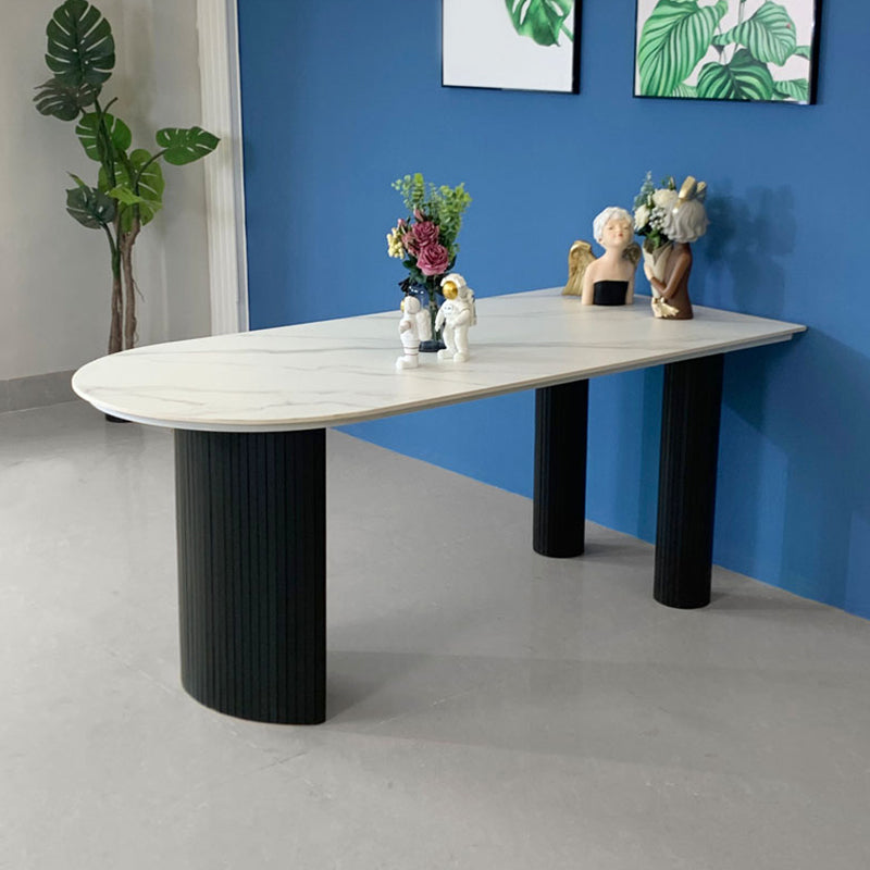 Simplicity Style Free from Dining Site Table Stone Home Dining Room Furniture Clearhalo ' dining_table' 'Dining Tables & Seating' 'Dining Tables' 'furn' 'furn_dining_table' 'Furniture' 'furniture_dining_table' 'Kitchen & Dining Furniture' 'kitchen&dining_furn' 'kitchen' 'kitchen_dining_table' 4332342