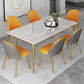 Glam Sintered Stone Dining Room Set 1/5/6/7 Pieces Dining Furniture Set /Separate Items Clearhalo 'Dining Room Sets' 'Dining Tables & Seating' 'dining_room_set' 'Furniture' 'furniture_dining_room_set' 'Kitchen & Dining Furniture' 'kitchen&dining_furn' 'kitchen' 4332418