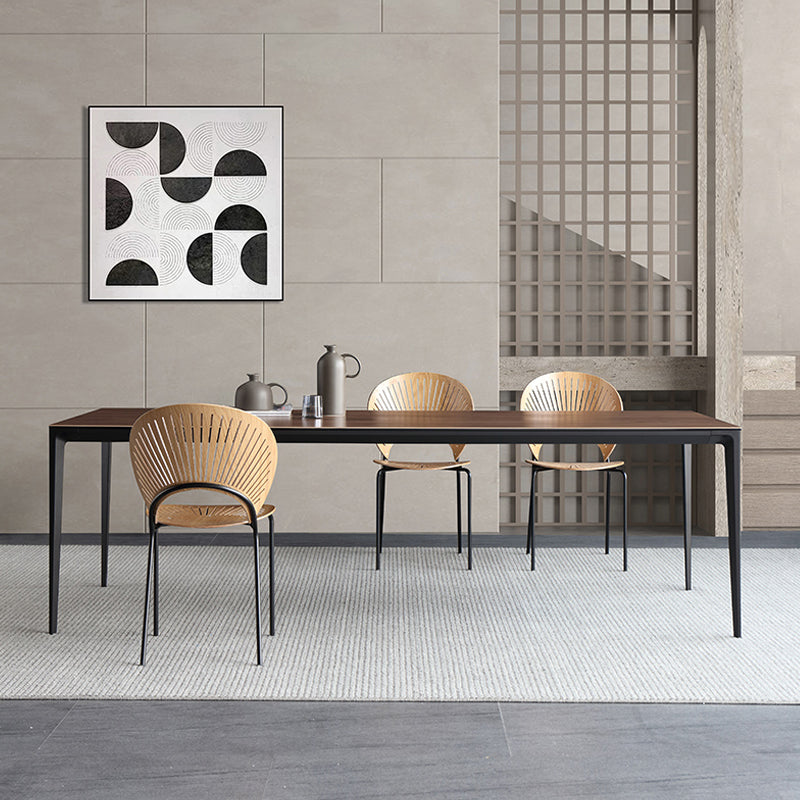 Modern Stone Dining Set 1/4/5 Pieces Dining Furniture Set /Separate Items 4 Pieces: Table, 3 Chairs Clearhalo 'Dining Room Sets' 'Dining Tables & Seating' 'dining_room_set' 'furn' 'furn_dining_room_set' 'Furniture' 'furniture_dining_room_set' 'Kitchen & Dining Furniture' 'kitchen&dining_furn' 'kitchen' 4332424