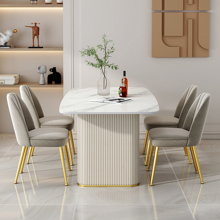 Luxury 1/2/5/6/7 Pieces Dining Set Sintered Stone Dining Furniture Set /Separate Items Clearhalo 'Dining Room Sets' 'Dining Tables & Seating' 'dining_room_set' 'furn' 'furn_dining_room_set' 'Furniture' 'furniture_dining_room_set' 'Kitchen & Dining Furniture' 'kitchen&dining_furn' 'kitchen' 4332447