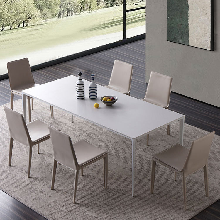 Sintered Stone Modern Dining Room Set 1/4/7 Pieces Dining Furniture Set /Separate Items 7 Pieces: Table, 6 Chairs Clearhalo 'Dining Room Sets' 'Dining Tables & Seating' 'dining_room_set' 'furn' 'furn_dining_room_set' 'Furniture' 'furniture_dining_room_set' 'Kitchen & Dining Furniture' 'kitchen&dining_furn' 'kitchen' 4332465
