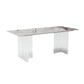 Modern 1/4/5/7 Pieces Dining Set Acrylic Dining Furniture Set /Separate Items Gold 71"L x 35"W Clearhalo 'Dining Room Sets' 'Dining Tables & Seating' 'dining_room_set' 'furn' 'furn_dining_room_set' 'Furniture' 'furniture_dining_room_set' 'Kitchen & Dining Furniture' 'kitchen&dining_furn' 'kitchen' 4332499