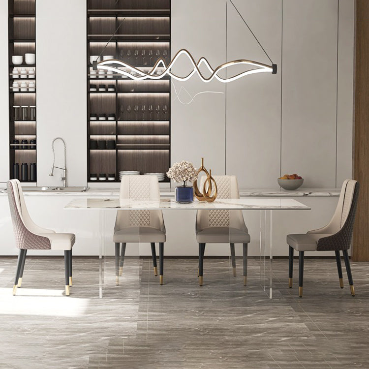 Modern 1/4/5/7 Pieces Dining Set Acrylic Dining Furniture Set /Separate Items Clearhalo 'Dining Room Sets' 'Dining Tables & Seating' 'dining_room_set' 'furn' 'furn_dining_room_set' 'Furniture' 'furniture_dining_room_set' 'Kitchen & Dining Furniture' 'kitchen&dining_furn' 'kitchen' 4332504